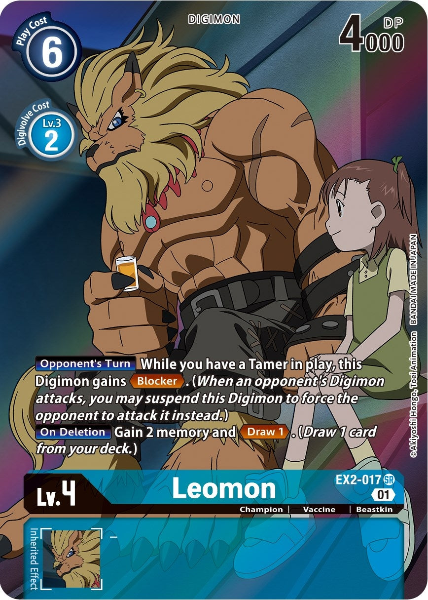 Image for Leomon (Alternate Art) (EX2-017 SR) (EX02) - Digimon Card Game
