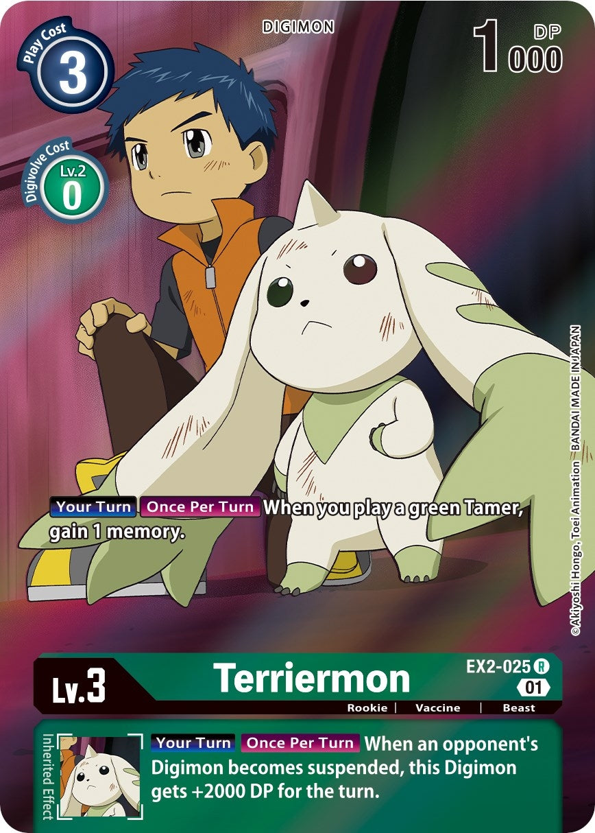 Image for Terriermon (Alternate Art) (EX2-025 R) (EX02) - Digimon Card Game