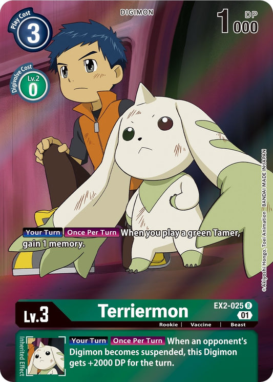 Image for Terriermon (Alternate Art) (EX2-025 R) (EX02) - Digimon Card Game