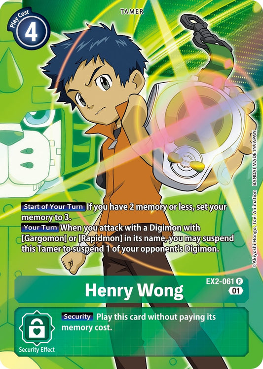 Image for Henry Wong (Alternate Art) (EX2-061 R) (EX02) - Digimon Card Game