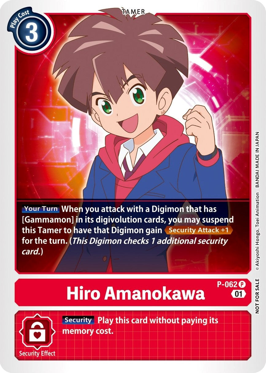 Image for Hiro Amanokawa (Official Tournament Pack Vol.5) (P-062 P) (D-PR) - Digimon Card Game