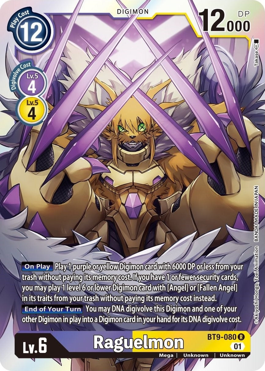 Image for Raguelmon (BT9-080 R) (BT09) - Digimon Card Game