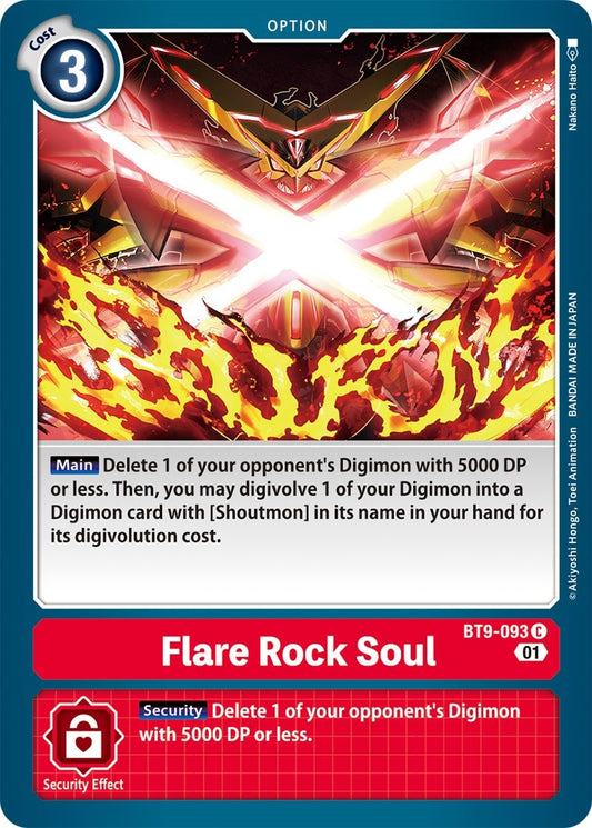 Image for Flare Rock Soul (BT9-093 C) (BT09) - Digimon Card Game