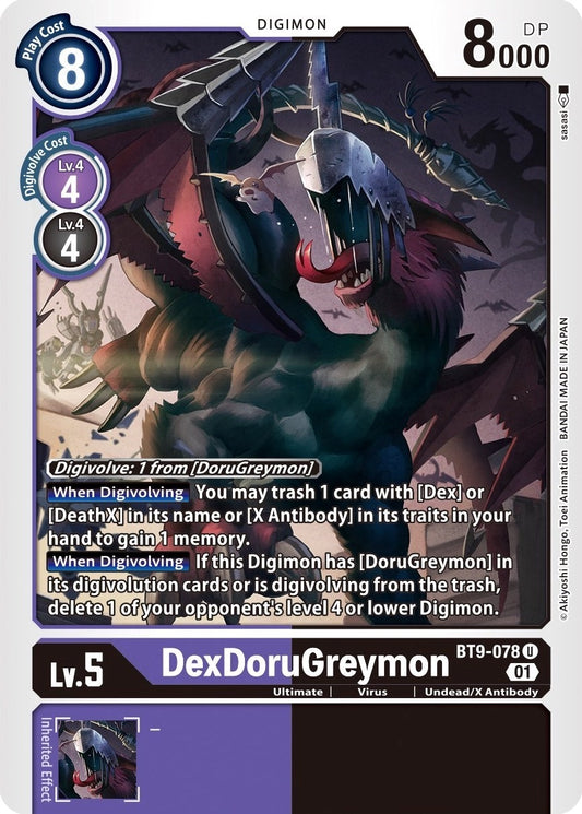 Image for DexDoruGreymon (BT9-078 U) (BT09) - Digimon Card Game