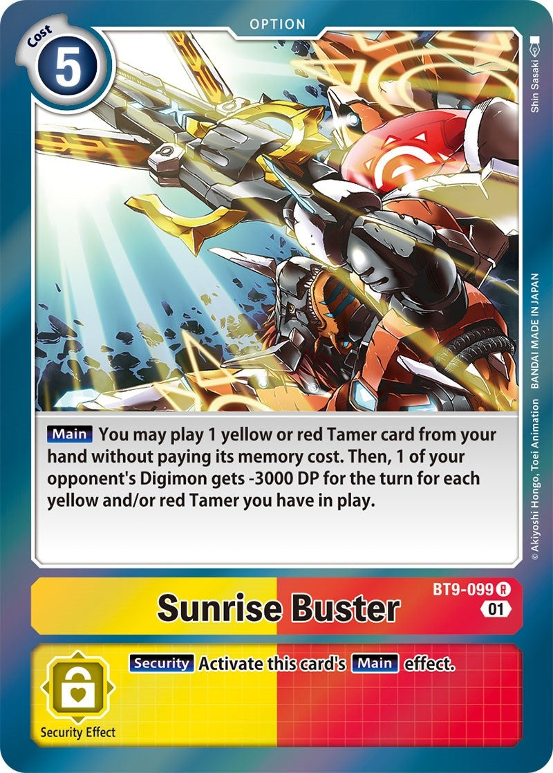Image for Sunrise Buster (BT9-099 R) (BT09) - Digimon Card Game