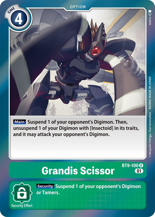 Image for Grandis Scissor (BT9-100 R) (BT09) - Digimon Card Game