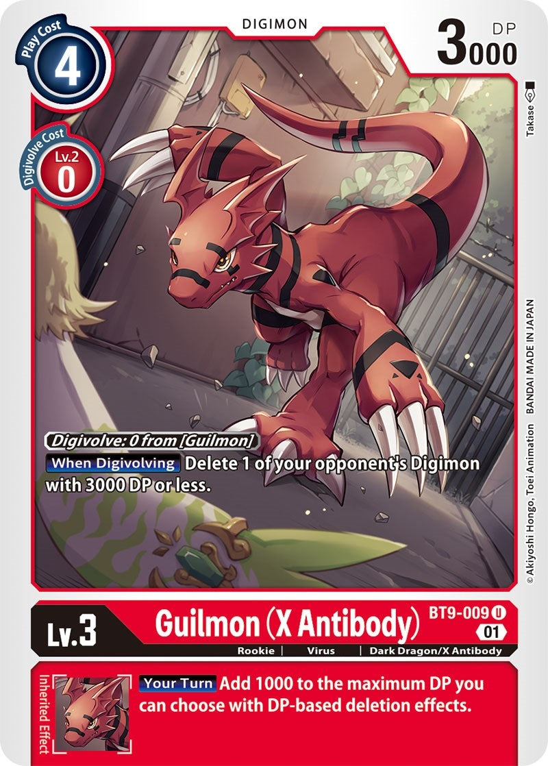 Image for Guilmon (X Antibody) (BT9-009 U) (BT09) - Digimon Card Game