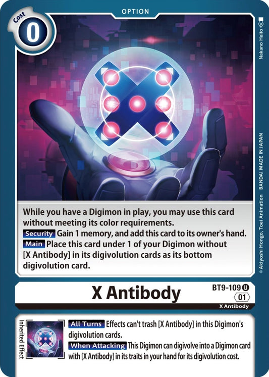 Image for X Antibody (BT9-109 U) (BT09) - Digimon Card Game