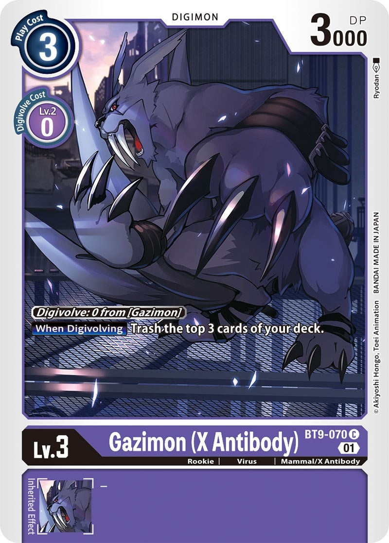 Image for Gazimon (X Antibody) (BT9-070 C) (BT09) - Digimon Card Game