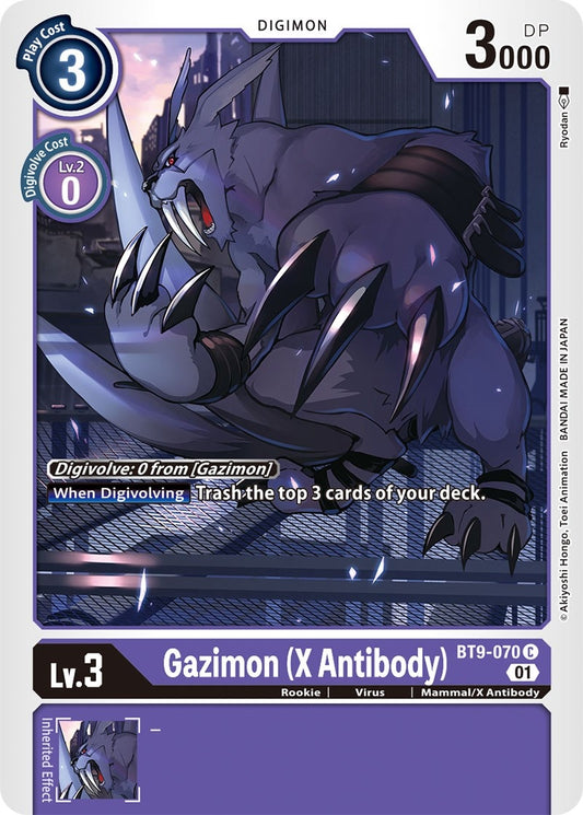 Image for Gazimon (X Antibody) (BT9-070 C) (BT09) - Digimon Card Game