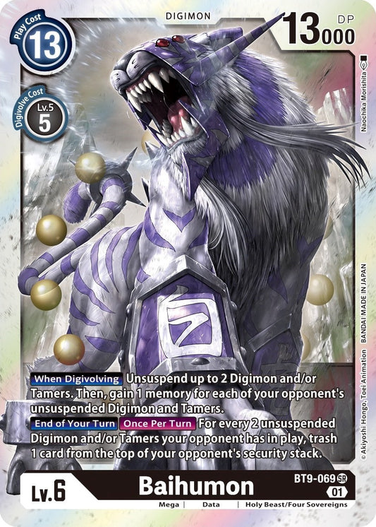 Image for Baihumon (BT9-069 SR) (BT09) - Digimon Card Game