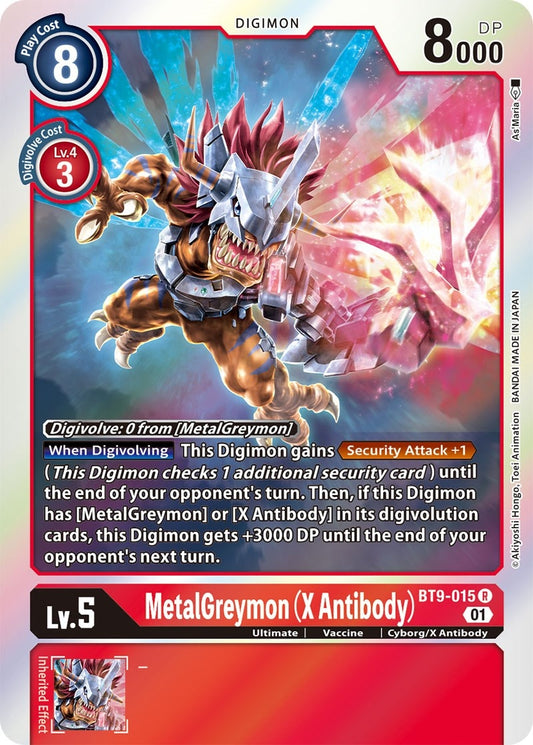 Image for MetalGreymon (X Antibody) (BT9-015 R) (BT09) - Digimon Card Game
