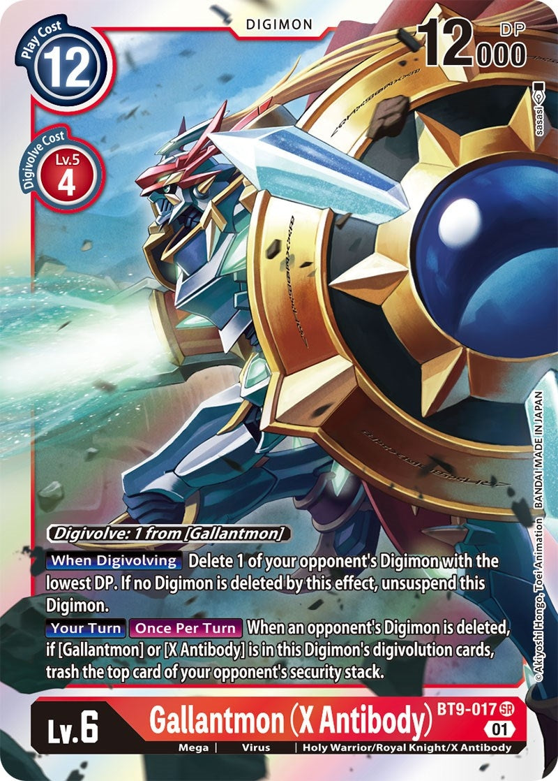 Image for Gallantmon (X Antibody) (BT9-017 SR) (BT09) - Digimon Card Game