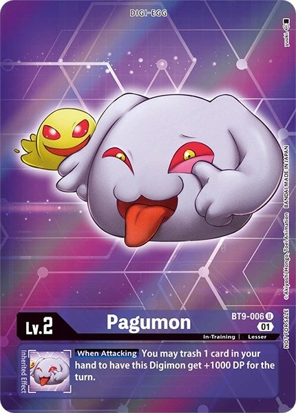 Image for Pagumon (Box Topper) (BT9-006 U) (BT09) - Digimon Card Game