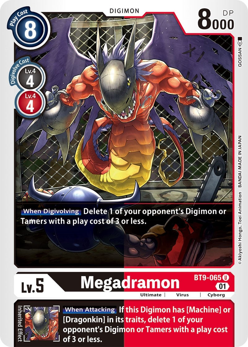 Image for Megadramon (BT9-065 U) (BT09) - Digimon Card Game