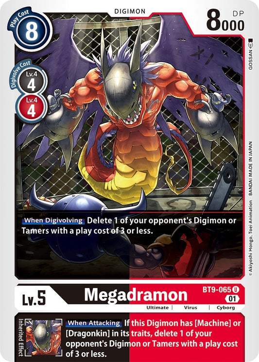 Image for Megadramon (BT9-065 U) (BT09) - Digimon Card Game
