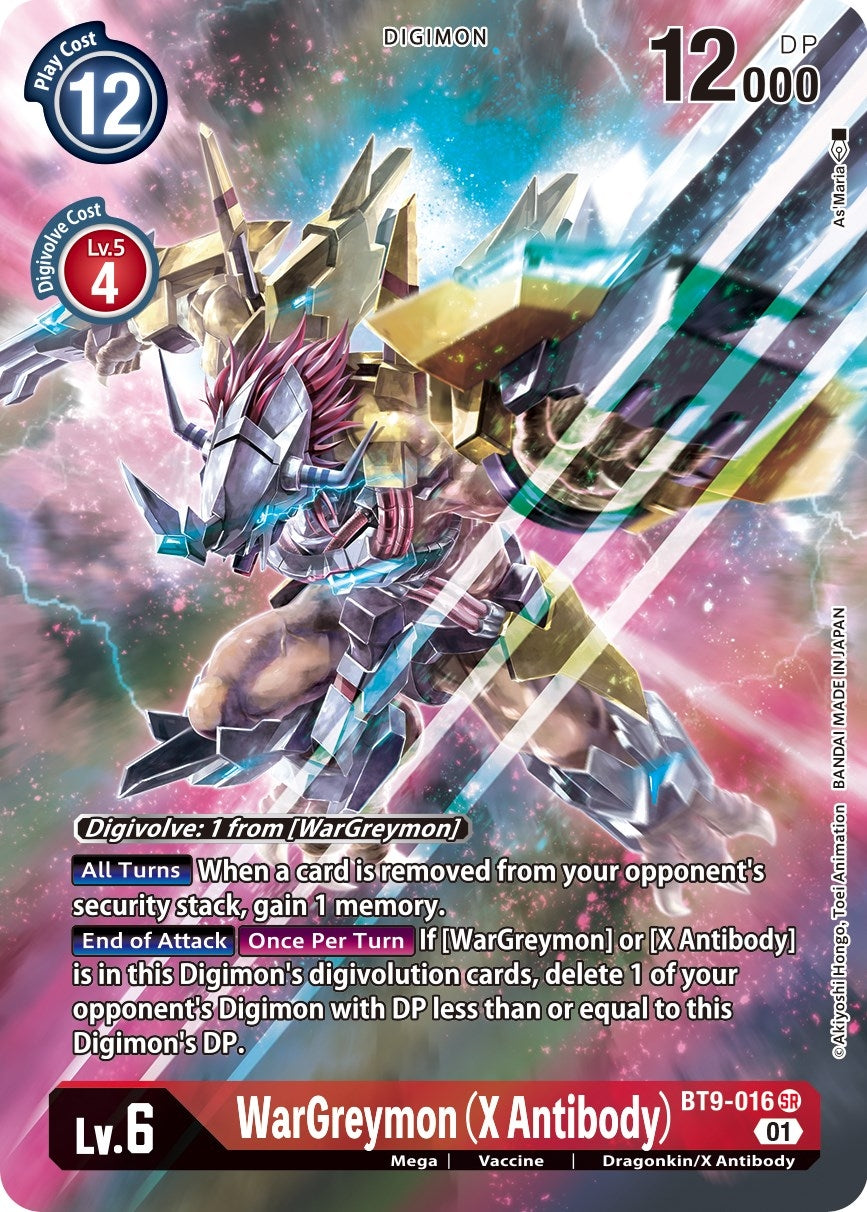 Image for WarGreymon (X Antibody) (Alternate Art) (BT9-016 SR) (BT09) - Digimon Card Game