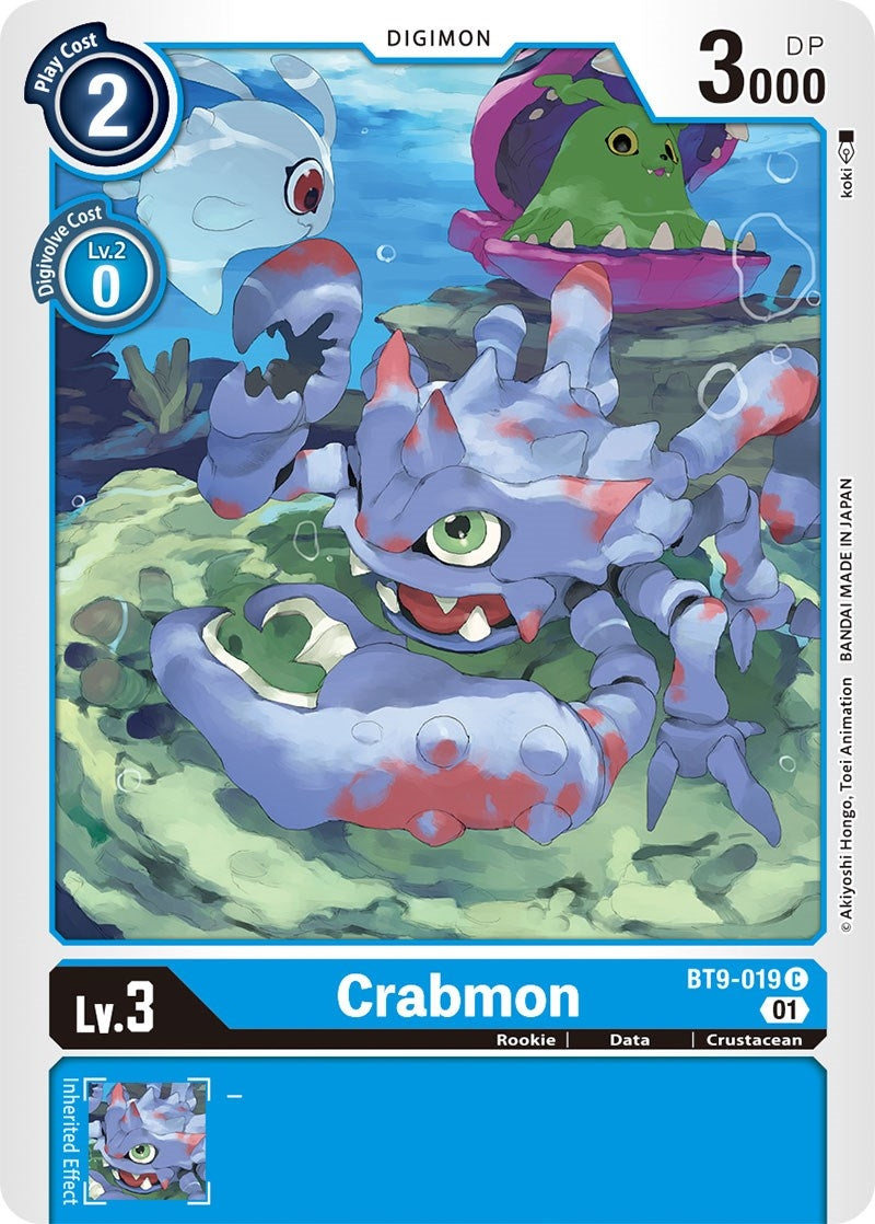 Image for Crabmon (BT9-019 C) (BT09) - Digimon Card Game