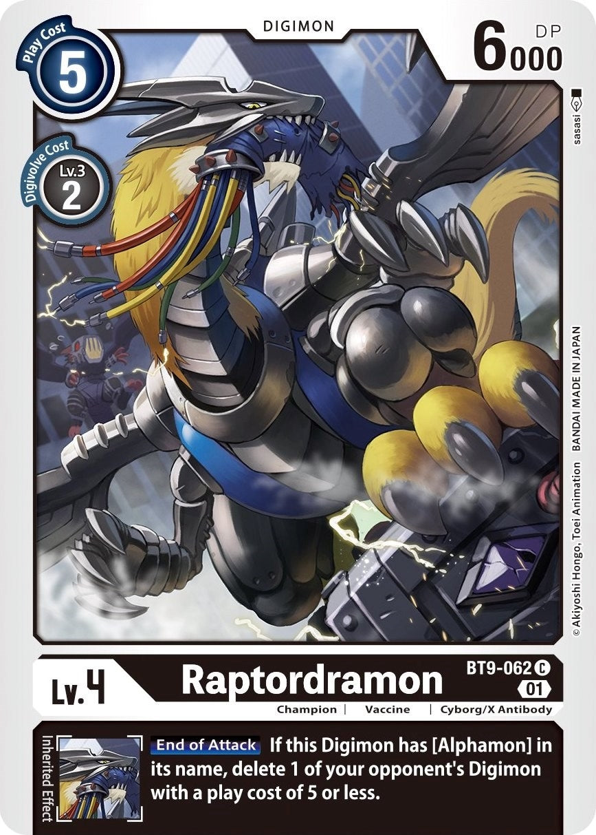 Image for Raptordramon (BT9-062 C) (BT09) - Digimon Card Game