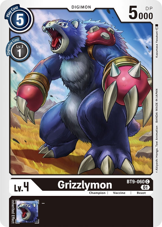 Image for Grizzlymon (BT9-060 C) (BT09) - Digimon Card Game