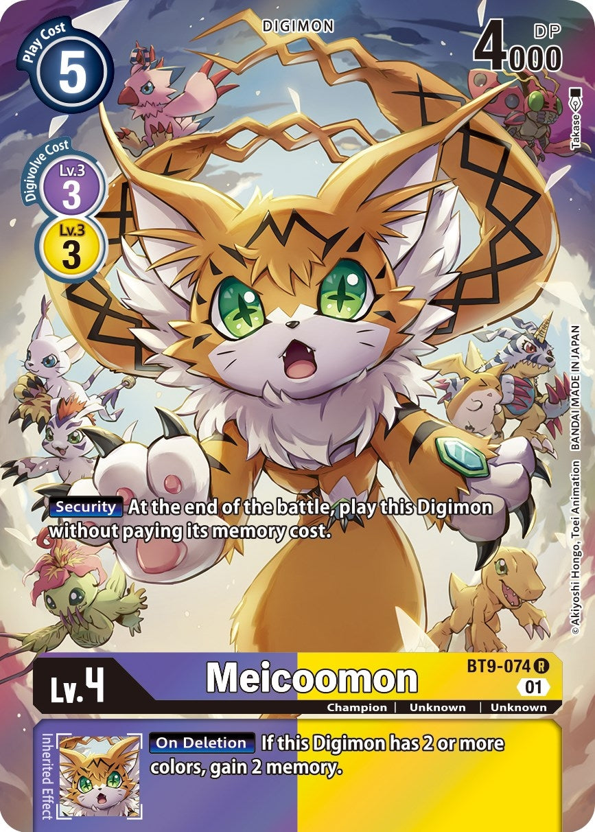Image for Meicoomon (Alternate Art) (BT9-074 R) (BT09) - Digimon Card Game
