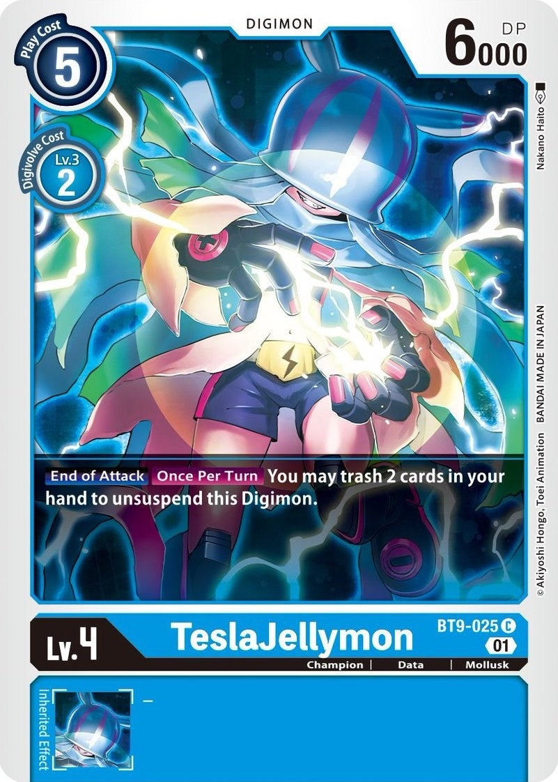 Image for TeslaJellymon (BT9-025 C) (BT09) - Digimon Card Game