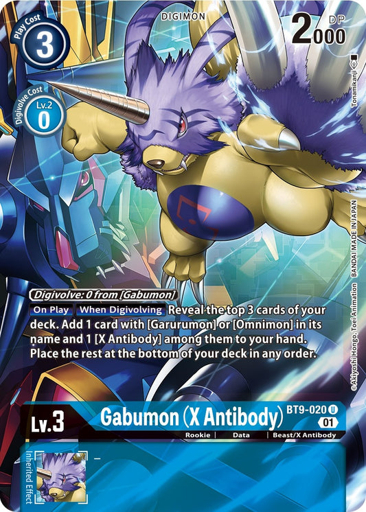 Image for Gabumon (X Antibody) (Alternate Art) (BT9-020 U) (BT09) - Digimon Card Game