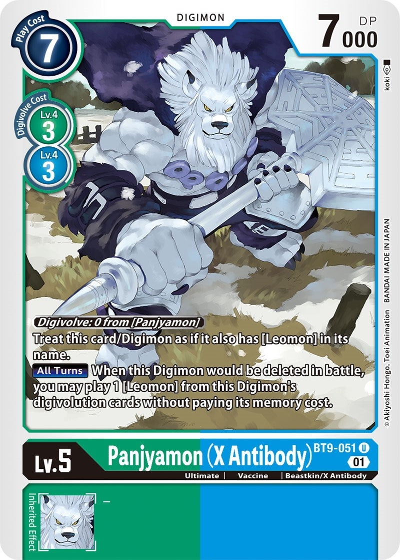 Image for Panjyamon (X Antibody) (BT9-051 U) (BT09) - Digimon Card Game