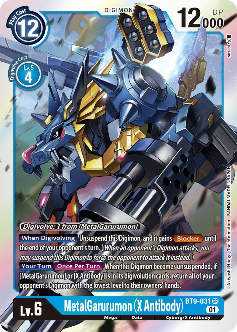 Image for MetalGarurumon (X Antibody) (BT9-031 SR) (BT09) - Digimon Card Game