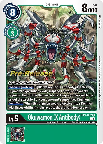 Image for Okuwamon (X Antibody) (BT9-052 U) (BT09_PR) - Digimon Card Game