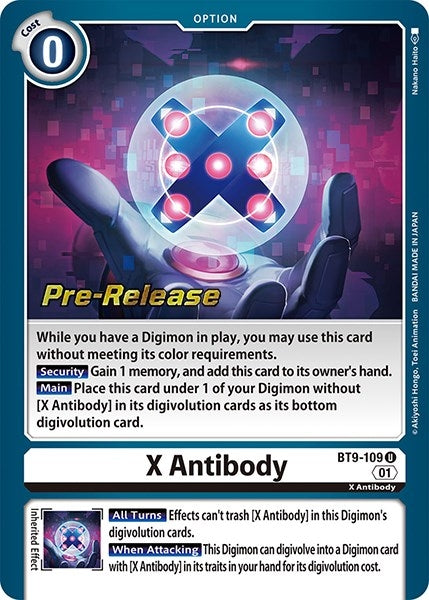Image for X Antibody (BT9-109 U) (BT09_PR) - Digimon Card Game