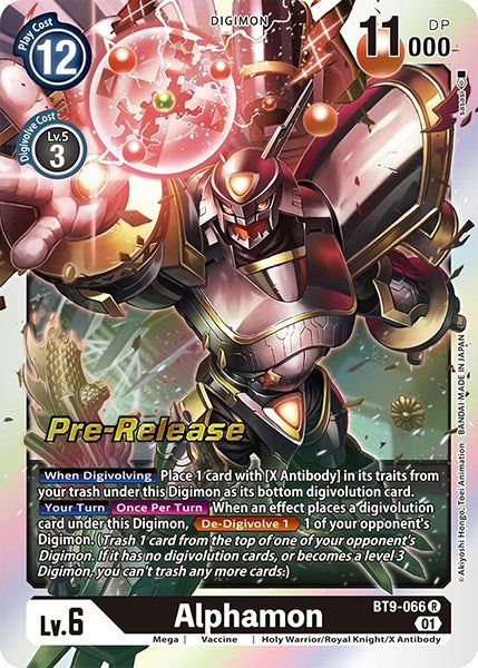 Image for Alphamon (BT9-066 R) (BT09_PR) - Digimon Card Game