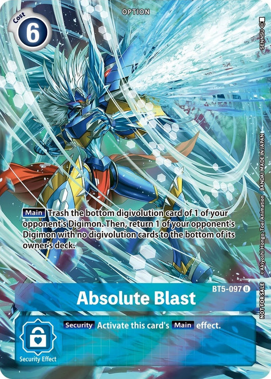 Image for Absolute Blast (Summer 2022 Dash Pack) (BT5-097 U) (BT05) - Digimon Card Game