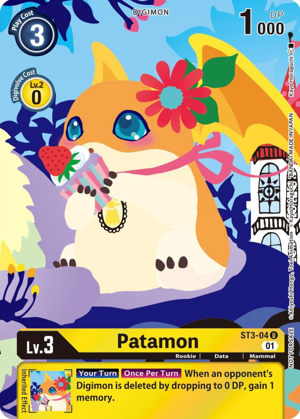 Image for Patamon (Tamer's Card Set 2 Floral Fun) (ST3-04 U) (ST-3) - Digimon Card Game