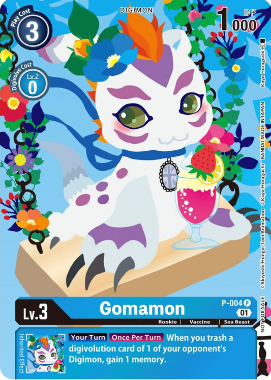 Image for Gomamon - P-004 (Tamer's Card Set 2 Floral Fun) (P-004 P) (D-PR) - Digimon Card Game
