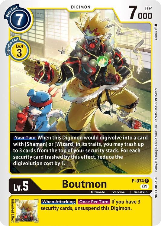 Image for Boutmon (P-074 P) (D-PR) - Digimon Card Game