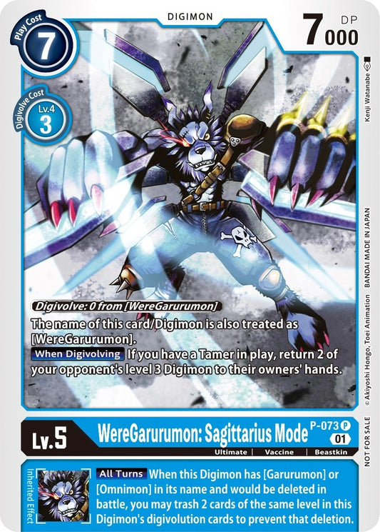 Image for WereGarurumon: Sagittarius Mode (P-073 P) (D-PR) - Digimon Card Game