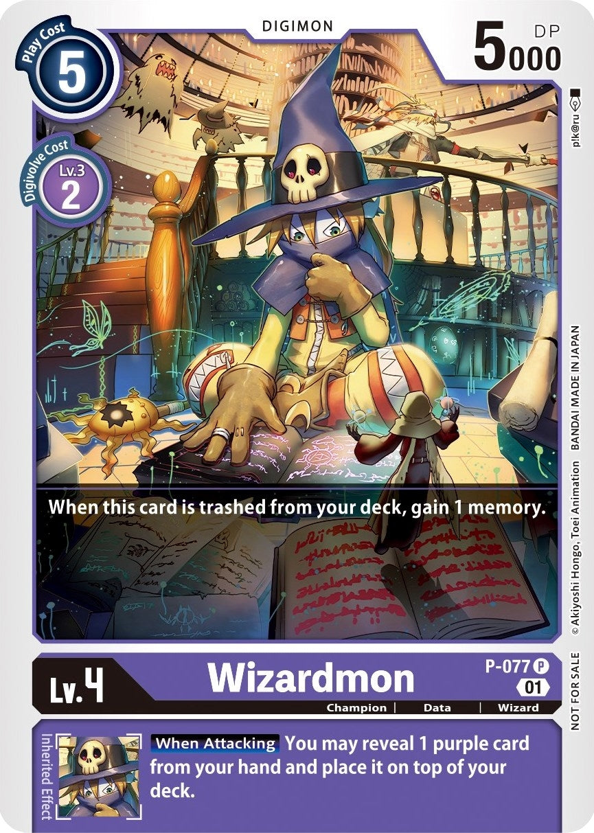 Image for Wizardmon - P-077 (P-077 P) (D-PR) - Digimon Card Game