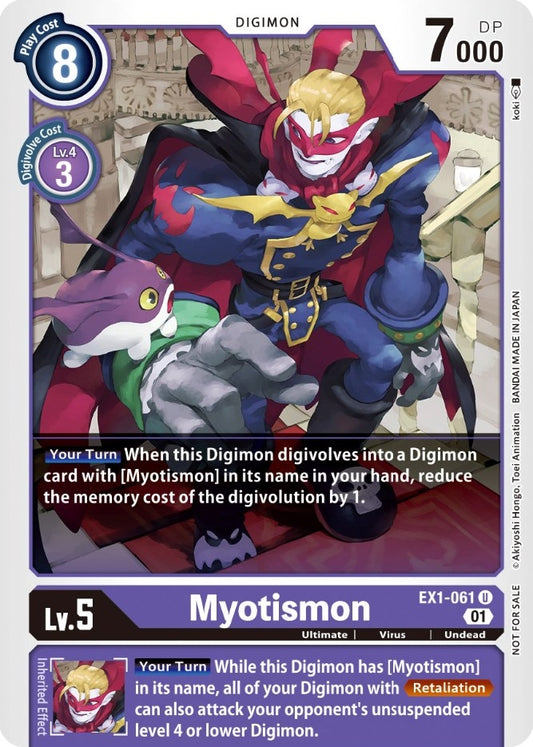 Image for Myotismon (Winner Pack X Record) (EX1-061 U) (EX01) - Digimon Card Game