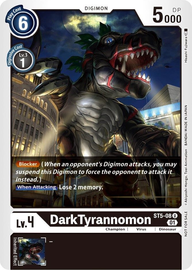 Image for DarkTyrannomon (Winner Pack X Record) (ST5-08 U) (ST-5) - Digimon Card Game