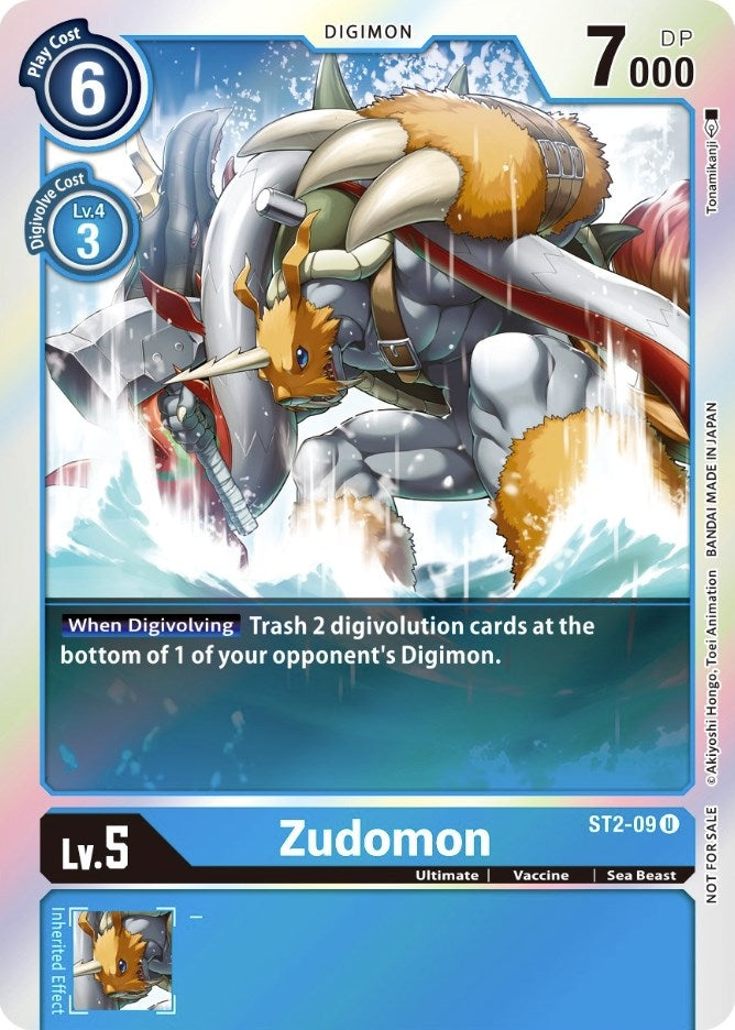 Image for Zudomon (Official Tournament Pack Vol. 6) (ST2-09 U) (ST-2) - Digimon Card Game