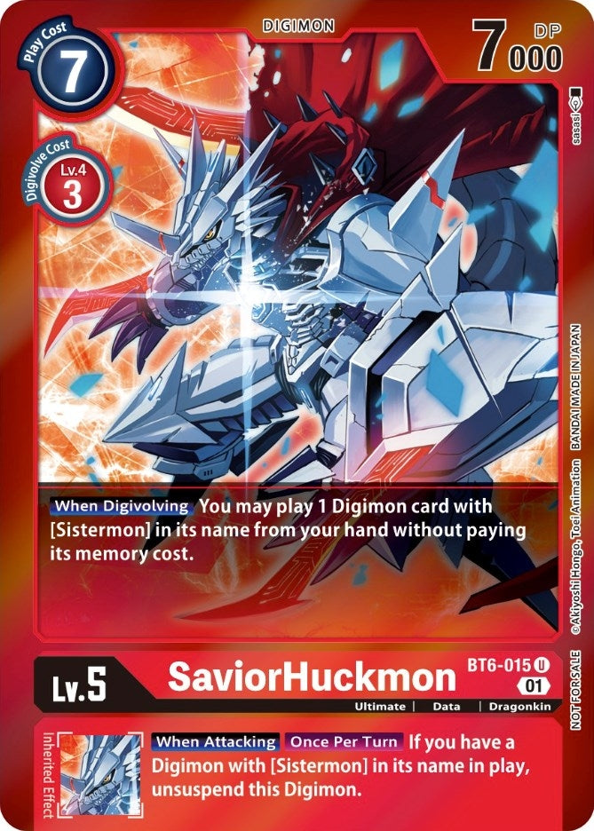 Image for SaviorHuckmon (Event Pack 3) (BT6-015 U) (BT06) - Digimon Card Game