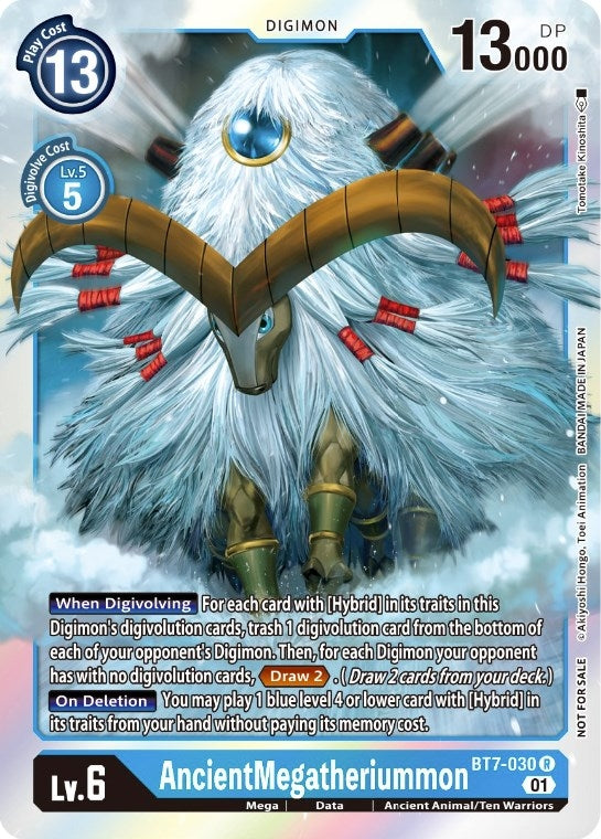 Image for AncientMegatheriummon (Event Pack 3) (BT7-030 R) (BT07) - Digimon Card Game