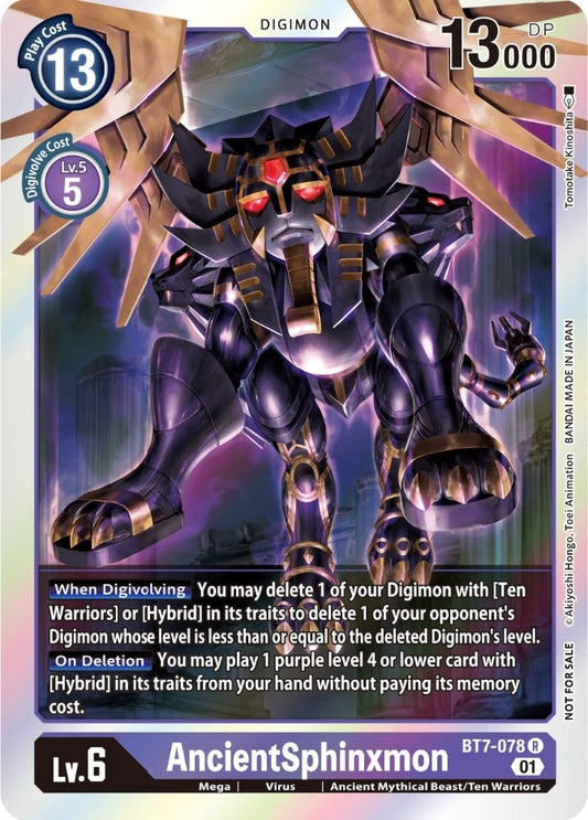 Image for AncientSphinxmon (Event Pack 3) (BT7-078 R) (BT07) - Digimon Card Game