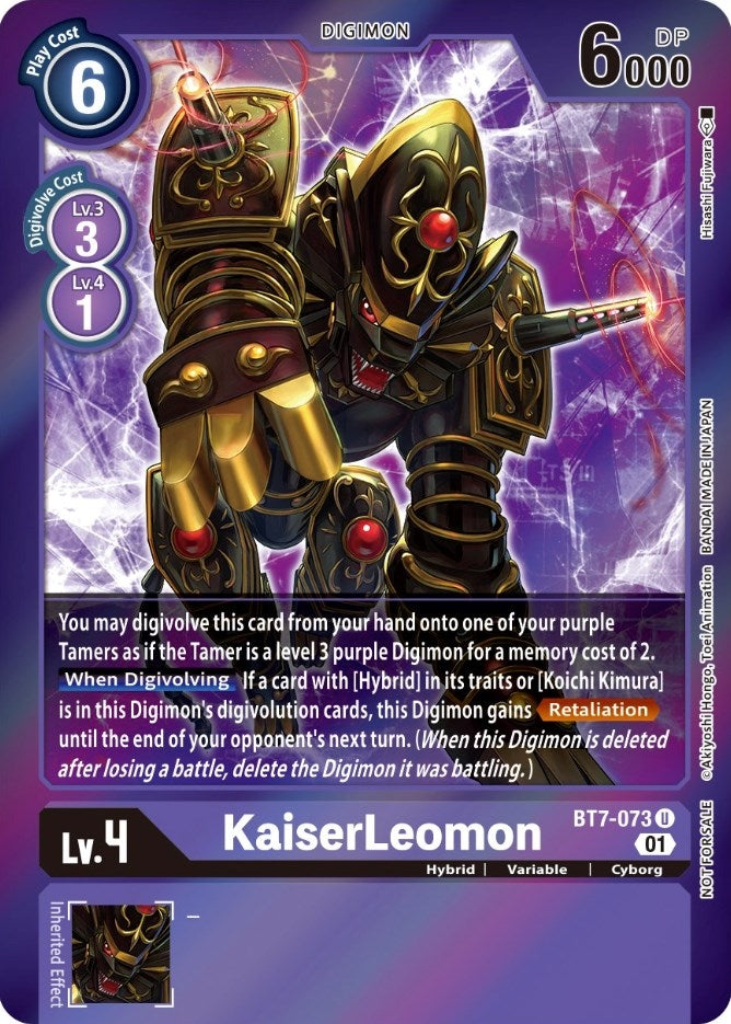 Image for KaiserLeomon (Event Pack 3) (BT7-073 U) (BT07) - Digimon Card Game
