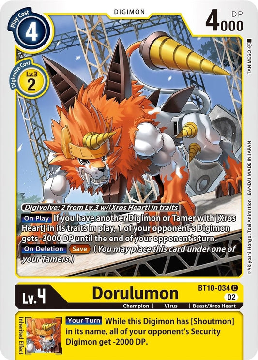 Image for Dorulumon (BT10-034 C) (BT10) - Digimon Card Game