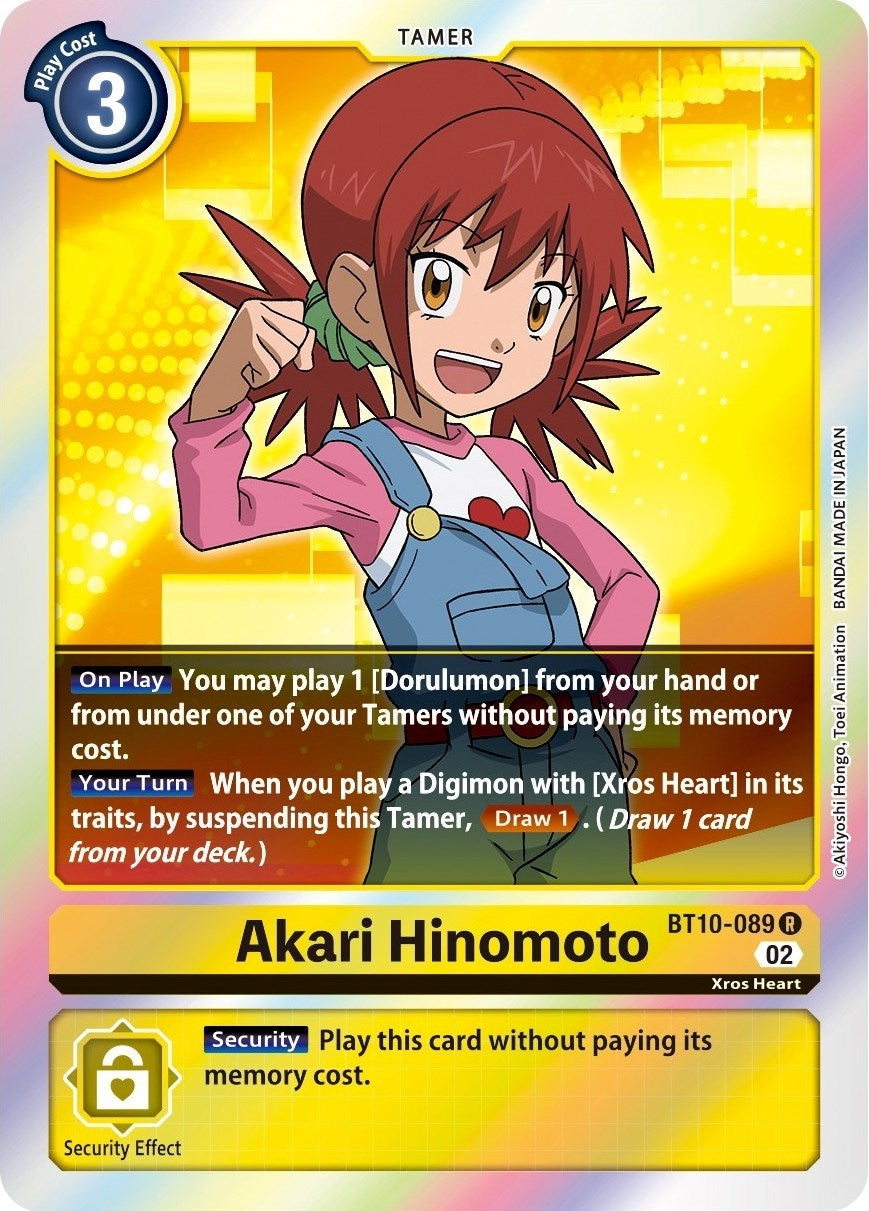 Image for Akari Hinomoto (BT10-089 R) (BT10) - Digimon Card Game