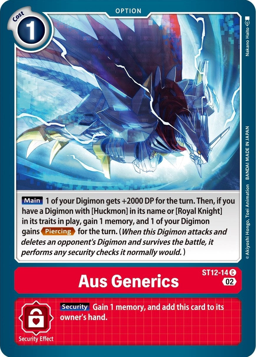 Image for Aus Generics (ST12-14 C) (ST-12) - Digimon Card Game