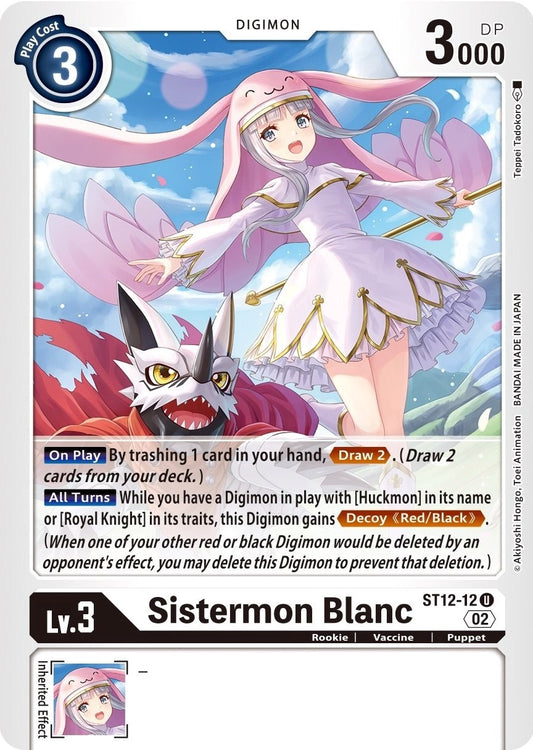 Image for Sistermon Blanc (ST12-12 U) (ST-12) - Digimon Card Game