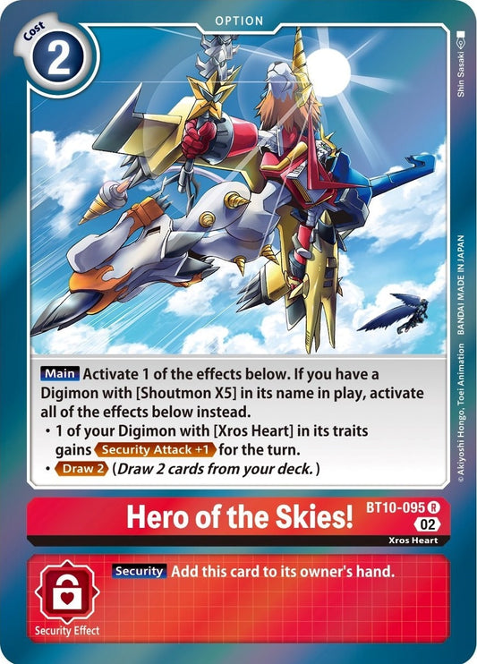 Image for Hero of the Skies! (BT10-095 R) (BT10) - Digimon Card Game